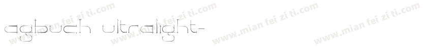 agbuch ultralight字体转换
